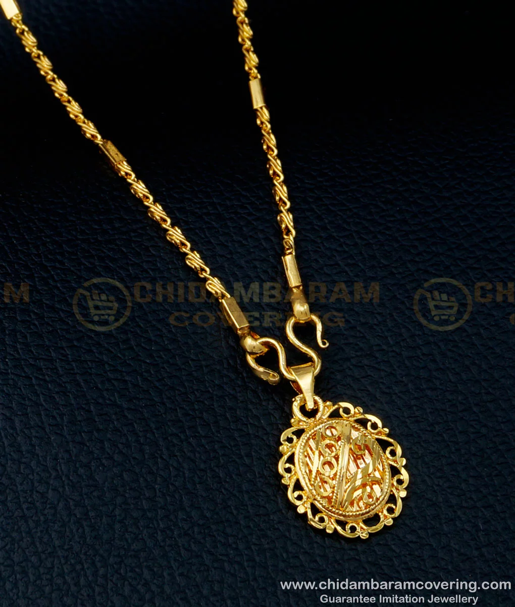 Gold simple chain with on sale locket